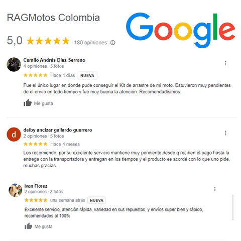 opiniones comentarios clientes compradores ragmotos colombia