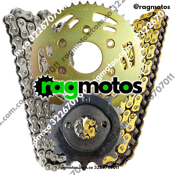 kit arrastre original bajaj ktm dominar 250 dominar 400 duke 390 cadena reforzada dorada orrinada