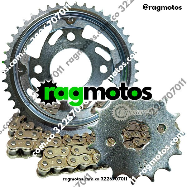 kit arrastre original honda xblade 160 cadena reforzada dorada orrinada