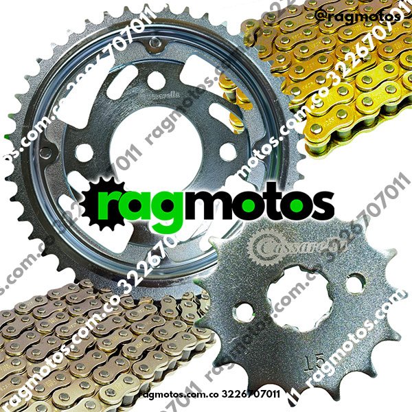 kit arrastre original honda xblade 160 cadena reforzada dorada orrinada